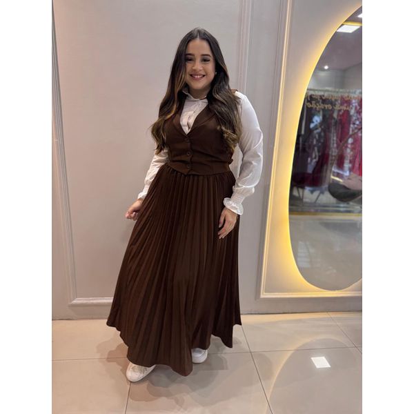 Conjunto Nora Marrom