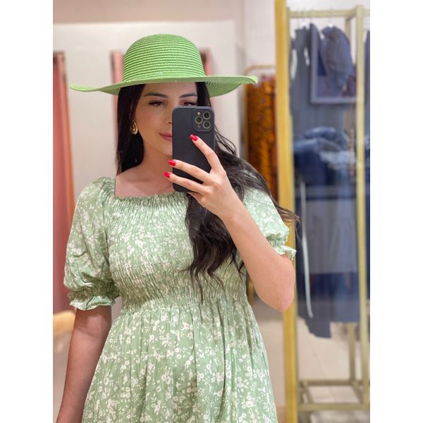 Vestido Daiane Verde Menta Liberty