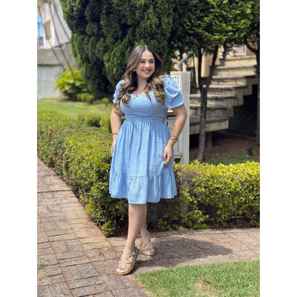 Vestido Tatiana Azul Liberty