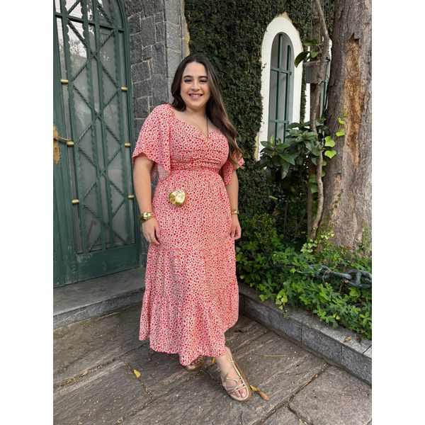 Vestido Nadia Off Liberty Vermelho