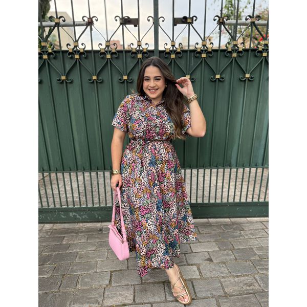 Vestido Beatriz Preto Liberty Plus