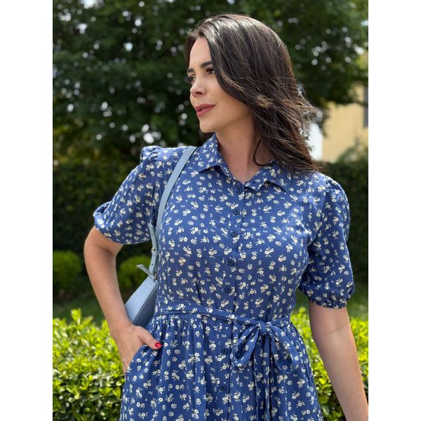 Chemise Claudia Azul Royal Liberty 