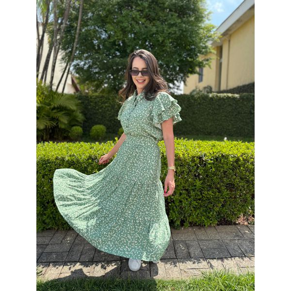 Conjunto Fernanda Verde Estampado 