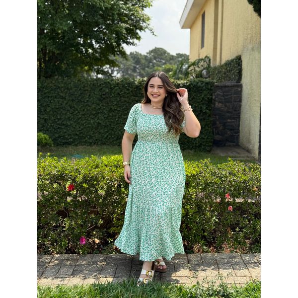 Vestido Alicia Off Liberty Verde