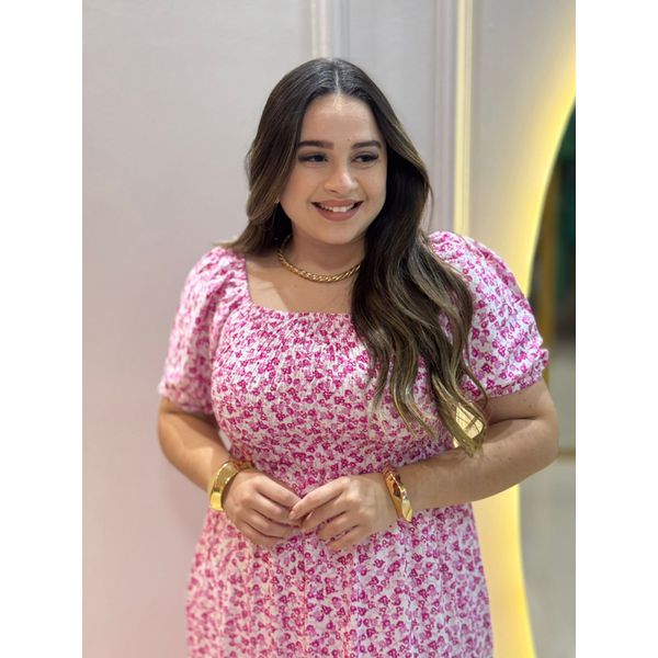 Vestido Alicia Off Rosa Liberty