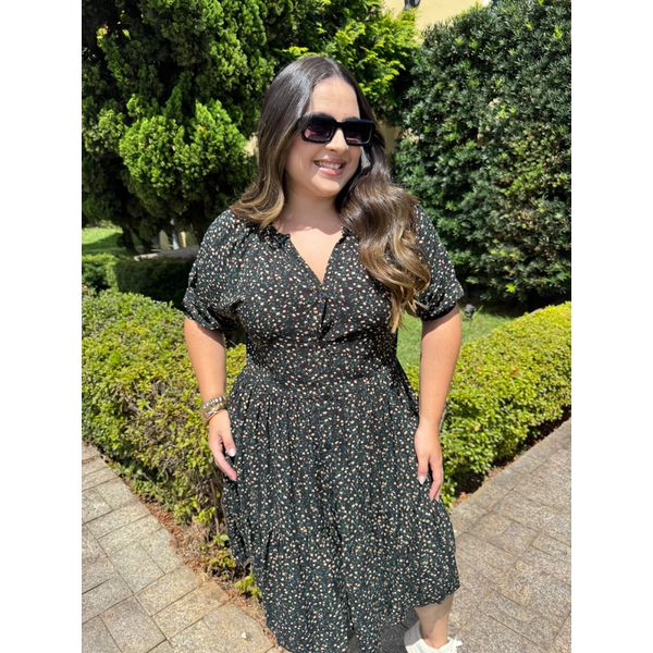 Chemise Renata Preto Liberty