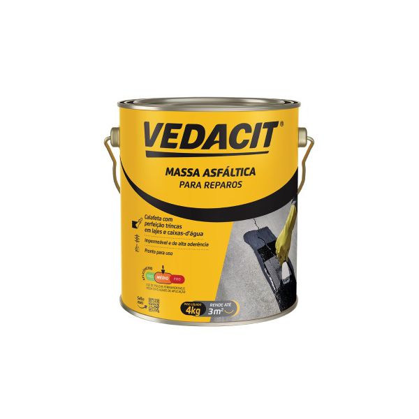 CARBOLASTICO 2 (VEDACIT PRO MASSA ASFALTICA) 4KG - VEDACIT