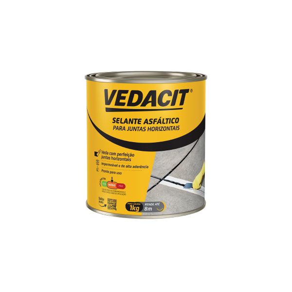 CARBOLASTICO 3 (VEDACIT PRO SELANTE ASFALTICO) 1KG - VEDACIT