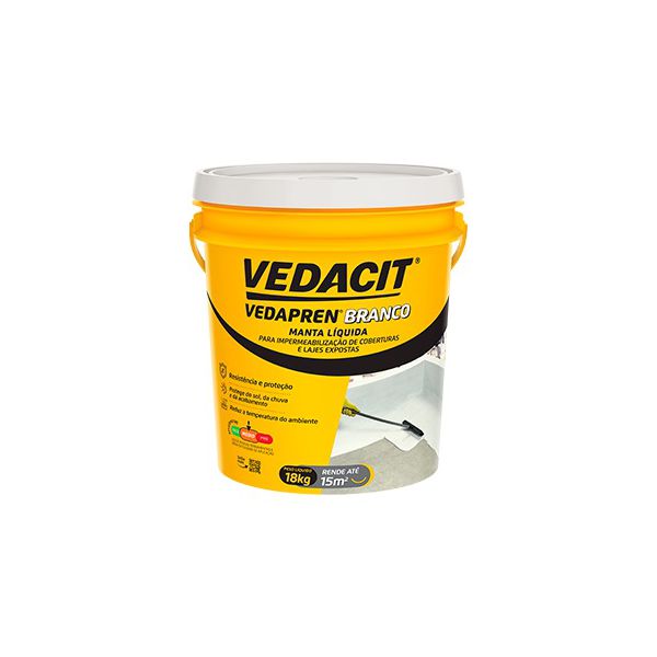 IMPERMEABILIZANTE VEDAPREN BRANCO 18KG - VEDACIT