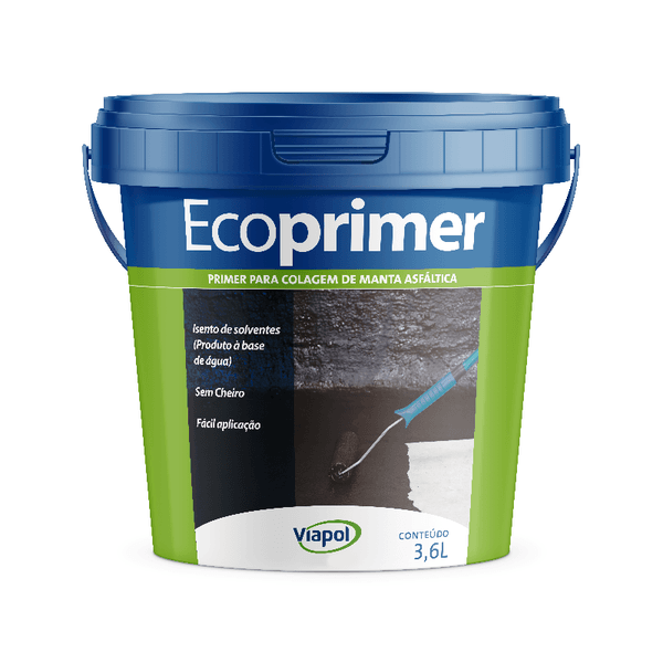 ECOPRIMER - PRIMER PARA COLAGEM DE MANTA ASFÁLTICA 3,6L, Impermix