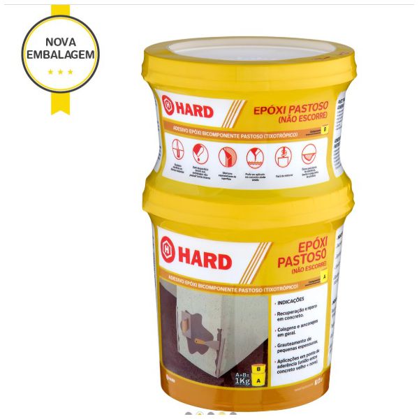 ADESIVO HARDFIX EPOXI PASTOSO 1KG HARD