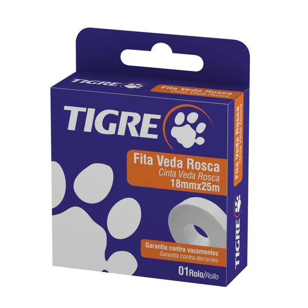 FITA VEDA ROSCA 18MM X 25M - TIGRE