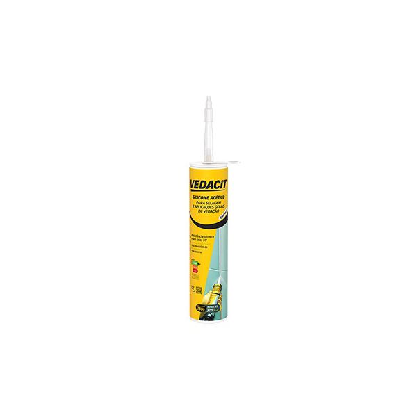 SILICONE VEDACIT ACETICO BRANCO 280G - VEDACIT