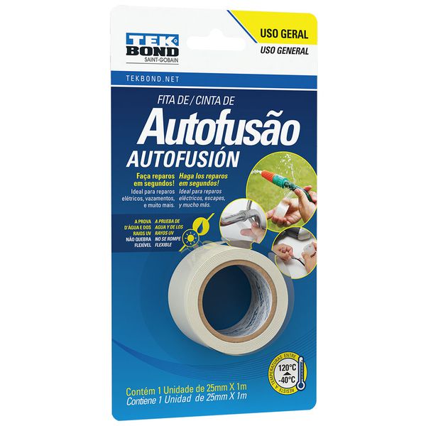 FITA DE AUTOFUSÃO 25MX1M - TEKBOND