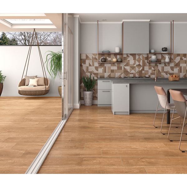 PORCELANATO DARK CASTOR ACETINADO 20X121 DAMME