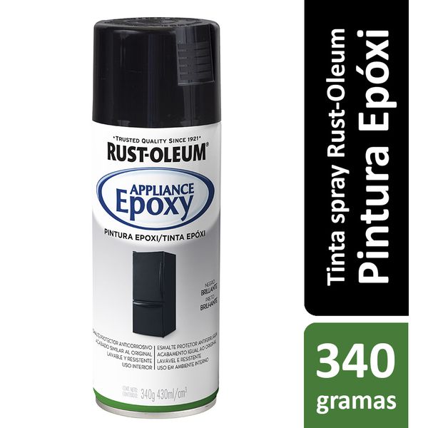 Spray Epoxi Preto Brilhante Rust Oleum