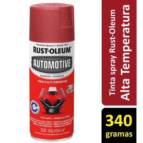 Spray Alta Temperatura Até 1093º Vermelho Fosco Rust Oleum