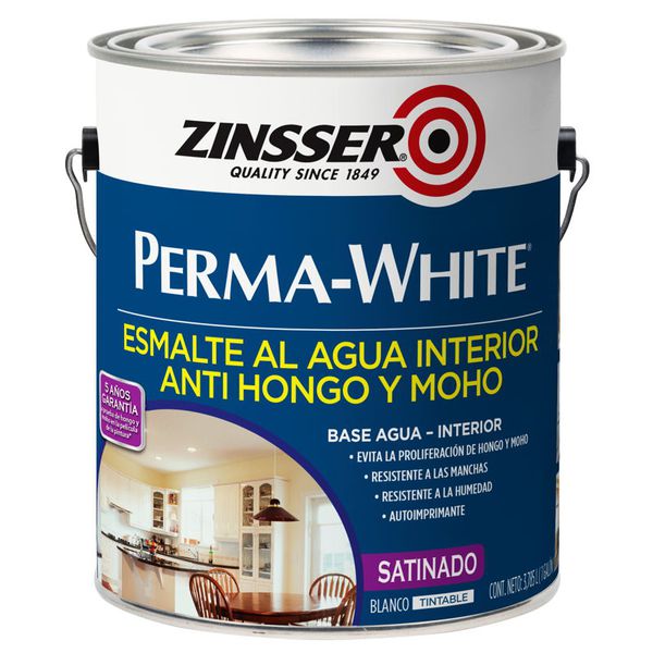 RUST OLEUM ZI ZINSSER PERMAWHITE BCO ACET 3,785L