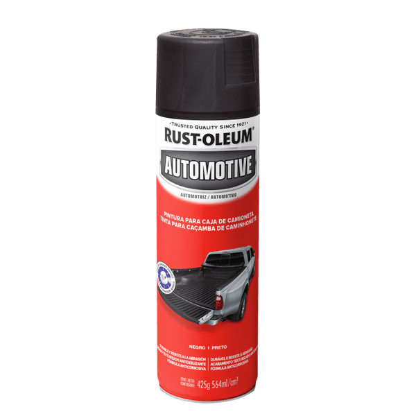 TINTA SPRAY PARA CAÇAMBA DE CAMINHONETE PRETO RUST OLEUM