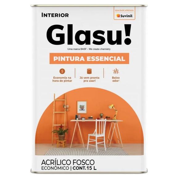 ACR GLASU PINTURA ESSENCIAL BRANCO 15LTS LATA