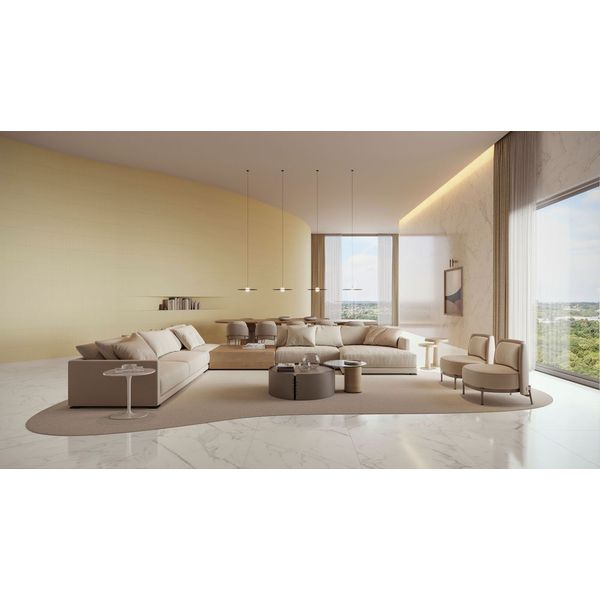 PORTINARI CALACATA CLASSICO WH POL 90X90 RET (MARMORE-POLIDO)