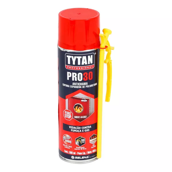 Espuma Expansiva Antichama Pro 30 Tytan 480G/500ML