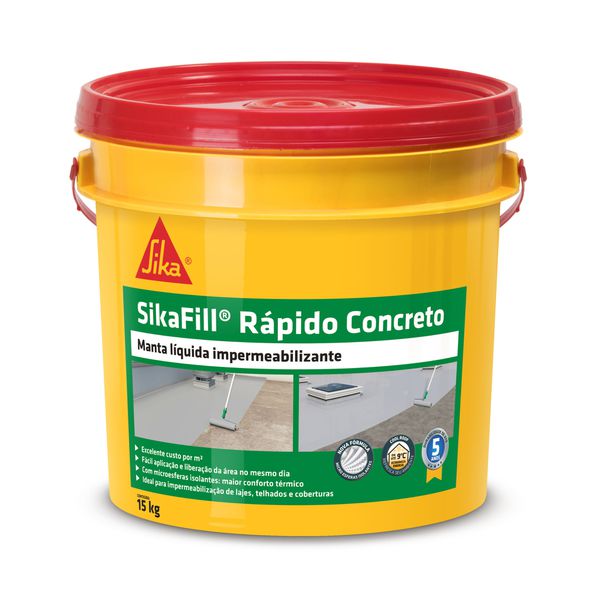 Sikafill Rapido - CONCRETO - Balde 15 KG 