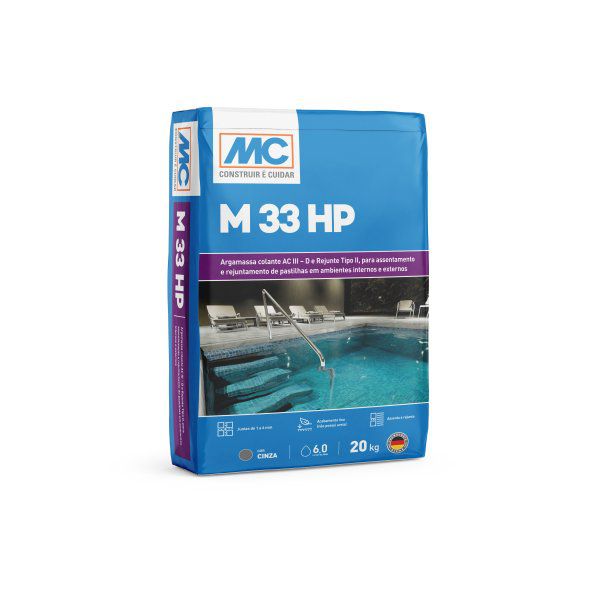 Argamassa M 33 HP - MC Bauchemie - 20KG -BRANCA / PRETA / CINZA / CREME
