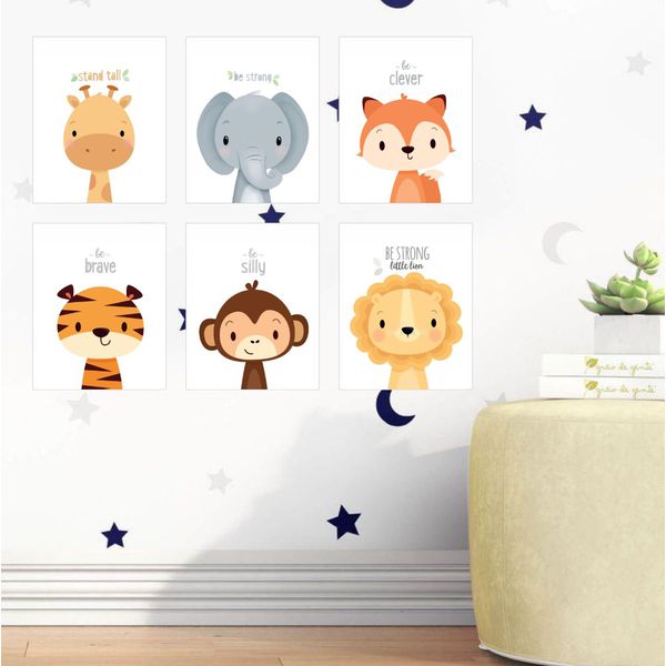 Kit infantil plaquinhas animais 