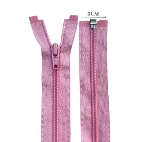 Zíper Destacável Nylon 70CM - Rosa Bebê