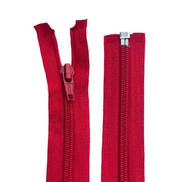 Zíper Destacável Nylon 70CM - Vermelho