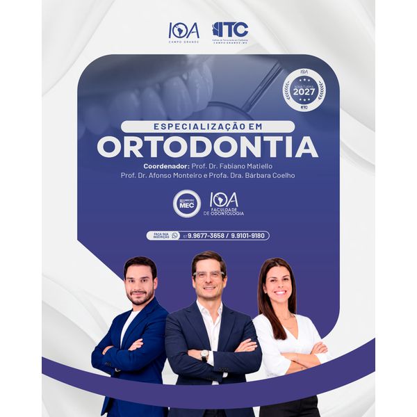 Especialização em Ortodontia com Capacitação em Alinhadores e Odontologia do Sono 