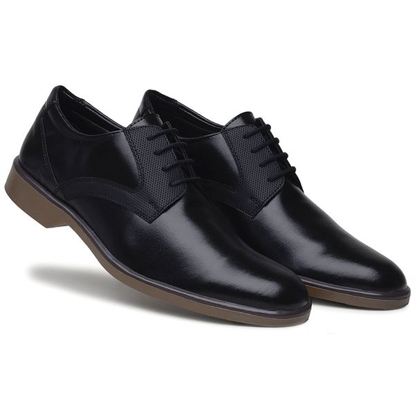 Sapato Masculino Social Linha Conforto Estilo Cor Preto
