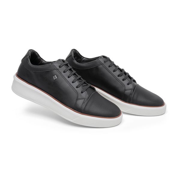 Sapato Social Confortavel Alta Qualidade Elegante 40030 Preto