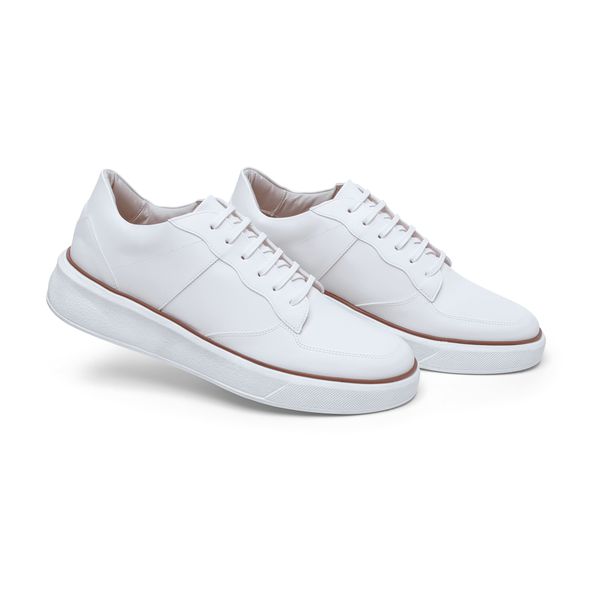 Sapato Social Confortavel Alta Qualidade Elegante 40021 Branco