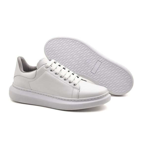 Tenis Masculino Sapatenis Classico Couro Legitimo Confortavel 37 a 44 Branco 