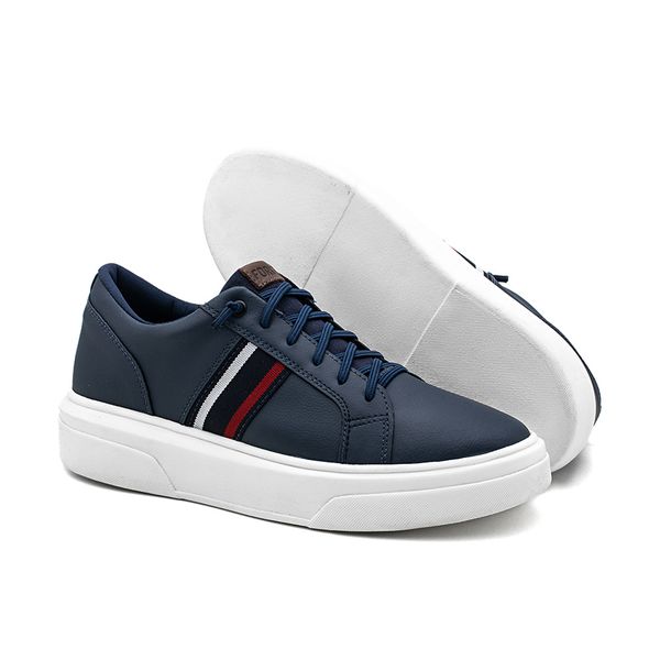 Tenis Casual Masculino Elegante Lyon Confortável Legitimo Confortavel Azul