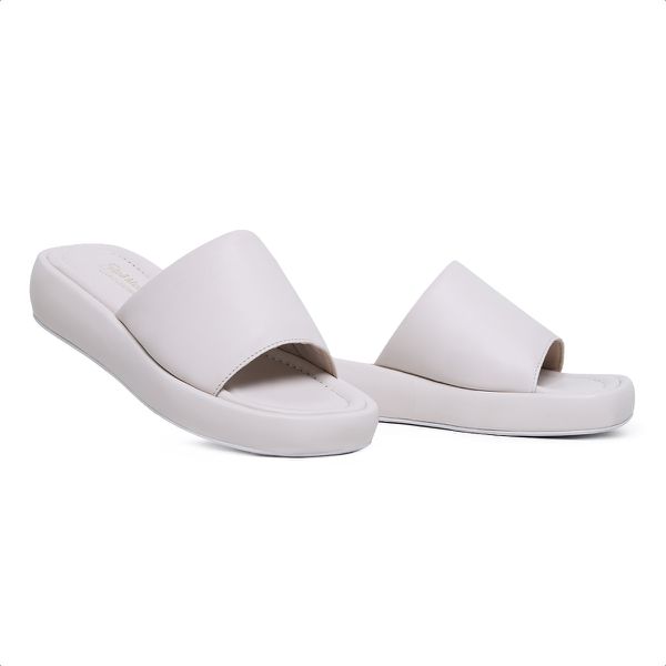 Papete Tamanco Flatform Branco