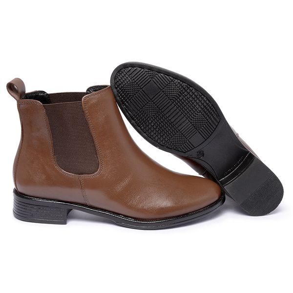 Bota Couro Legítimo Cor Marrom 5842 FER