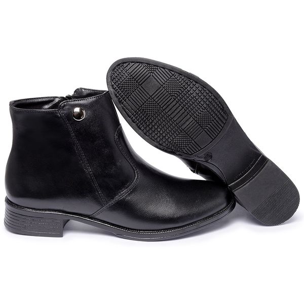 Bota Couro Legítimo Cor Preto 5843 FER