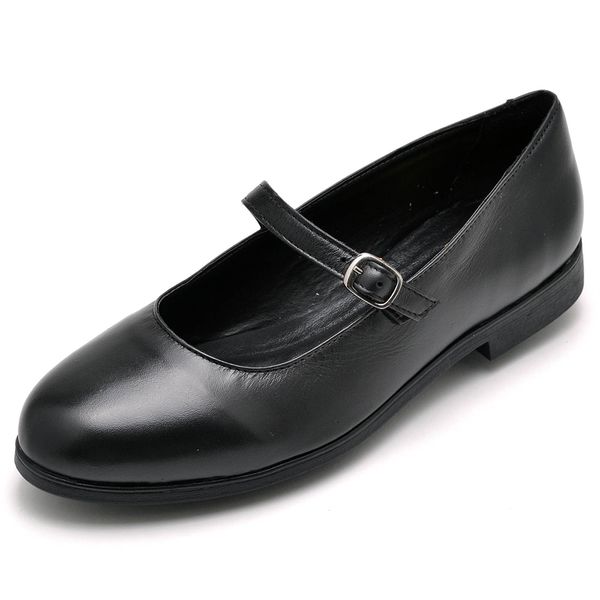 Sapatilha Boneca Ipê Mulato de Couro Cor Preto - 610 Preto