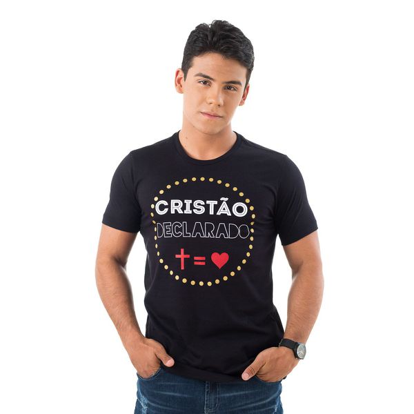 Moda Adventista, Camiseta Cristão Declarado Masculina, Ipromove Moda Com  Propósito