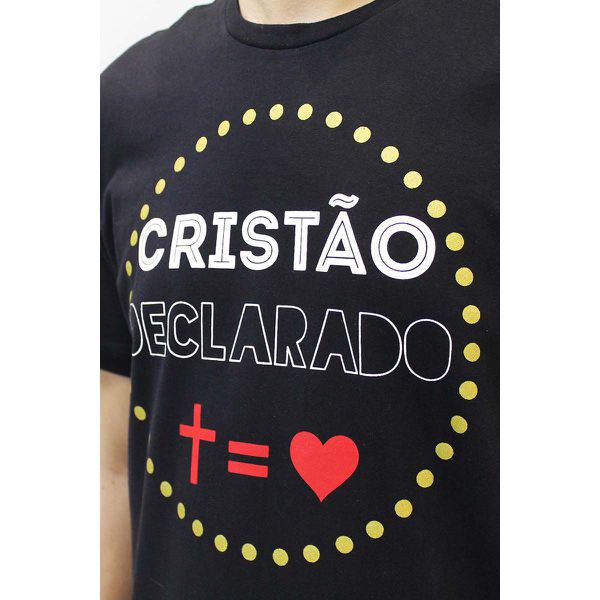 Moda Adventista, Camiseta Cristão Declarado Masculina, Ipromove Moda Com  Propósito