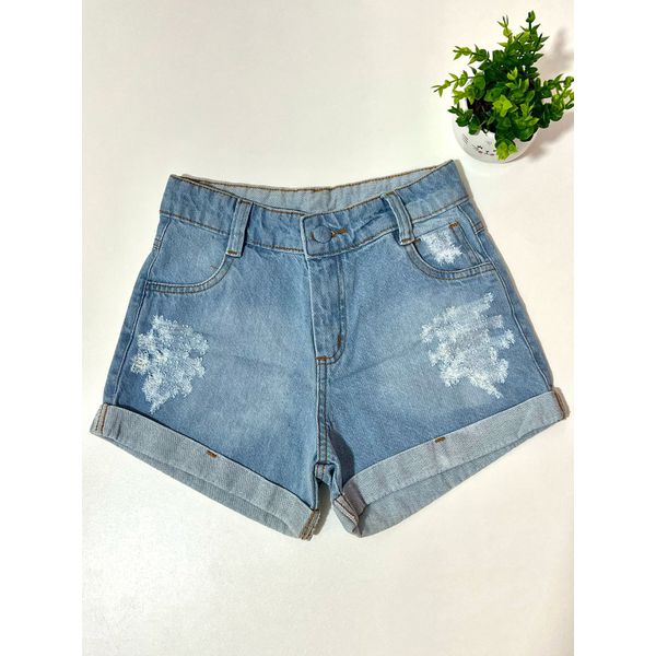 Short Jeans Feminino Juvenil