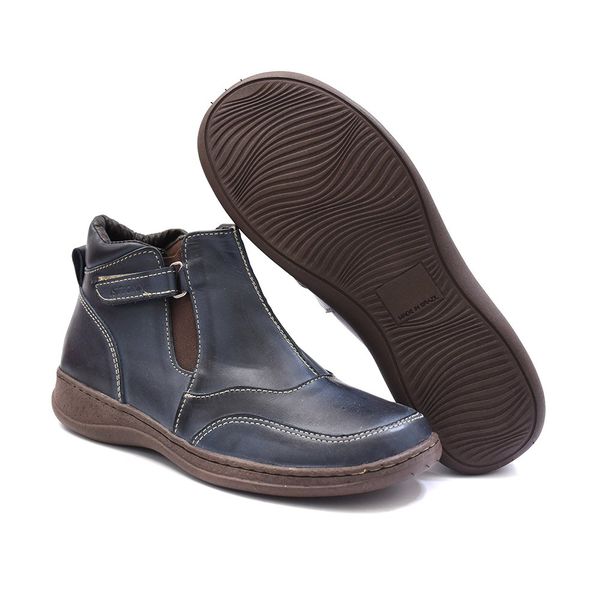 Bota Feminina de Cano Baixo Isttony Confort Marinho