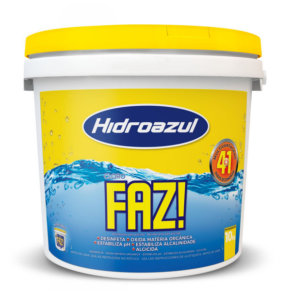 Cloro Para Piscina FAZ HidroAzul 10kg