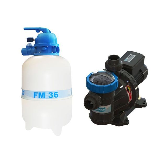 Conjunto Filtrante Bomba 1/3cv Filtro FM 36 Sodramar