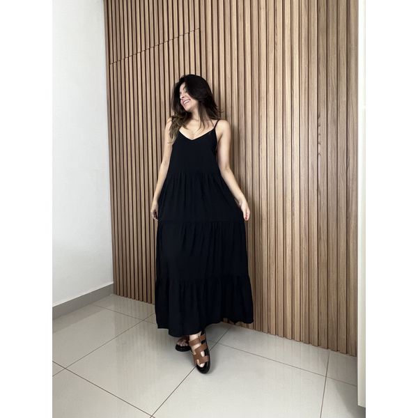 Vestido Flora Preto