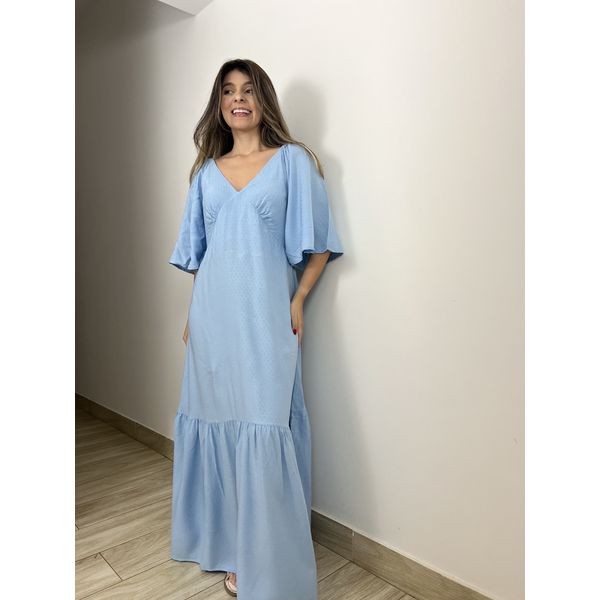 Vestido Valentina Azul Claro