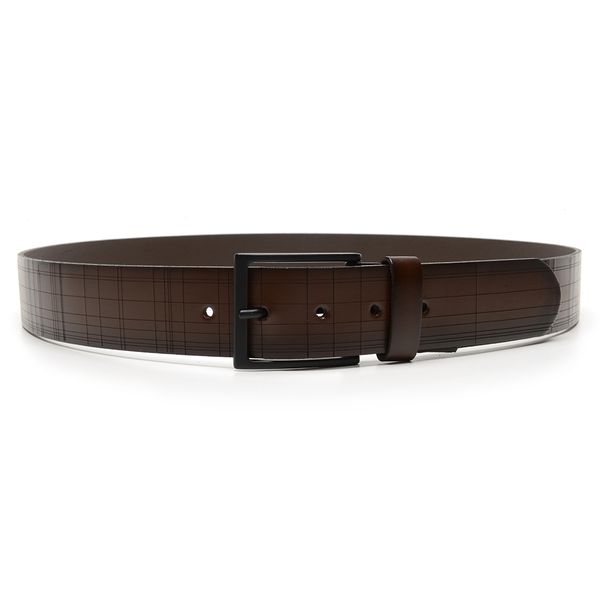 Cinto Masculino de Couro Marrom Moss 40303 - JACOMETTI